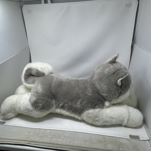 27in Aurora World  Husky Wolf Plush Dog Stuffed Animal Pillow Plush - Picture 10 of 14